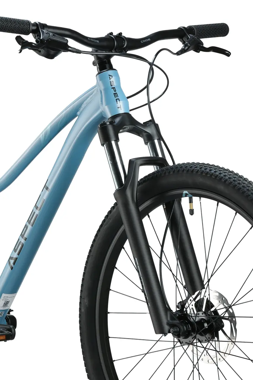 Велосипед Aspect ALMA ELITE 27,5" (2025) M (18") серо/голубой 7