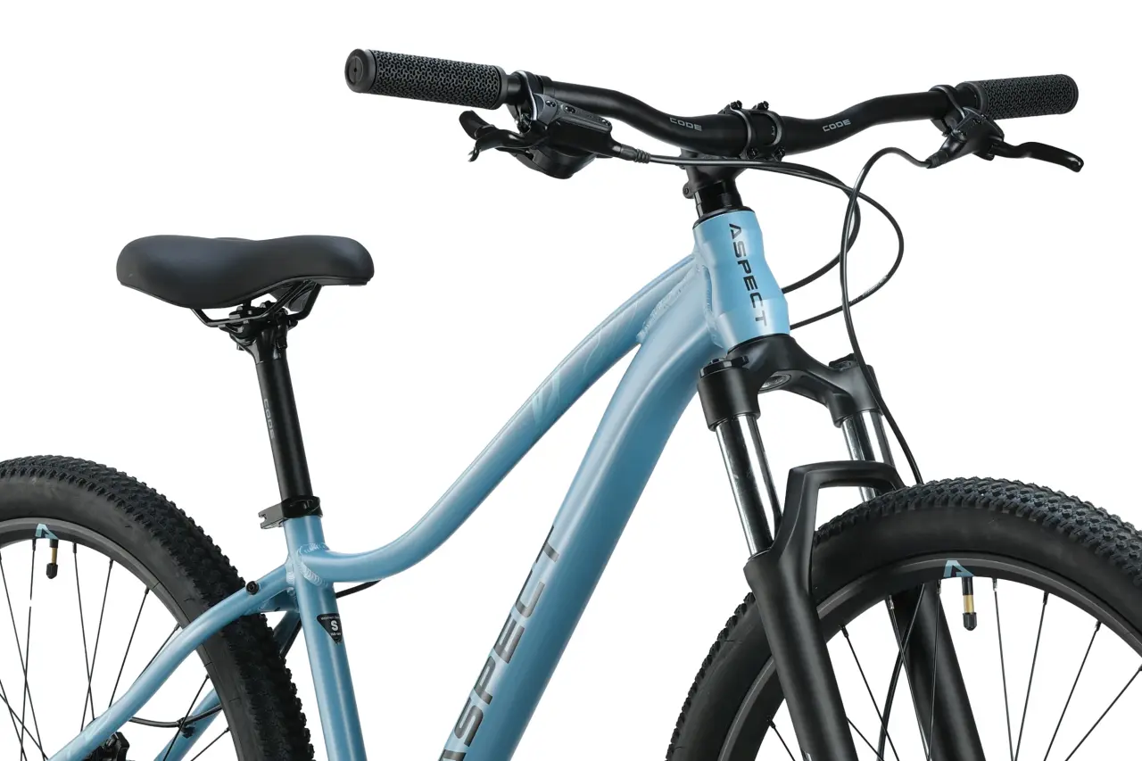 Велосипед Aspect ALMA ELITE 27,5" (2025) M (18") серо/голубой 6