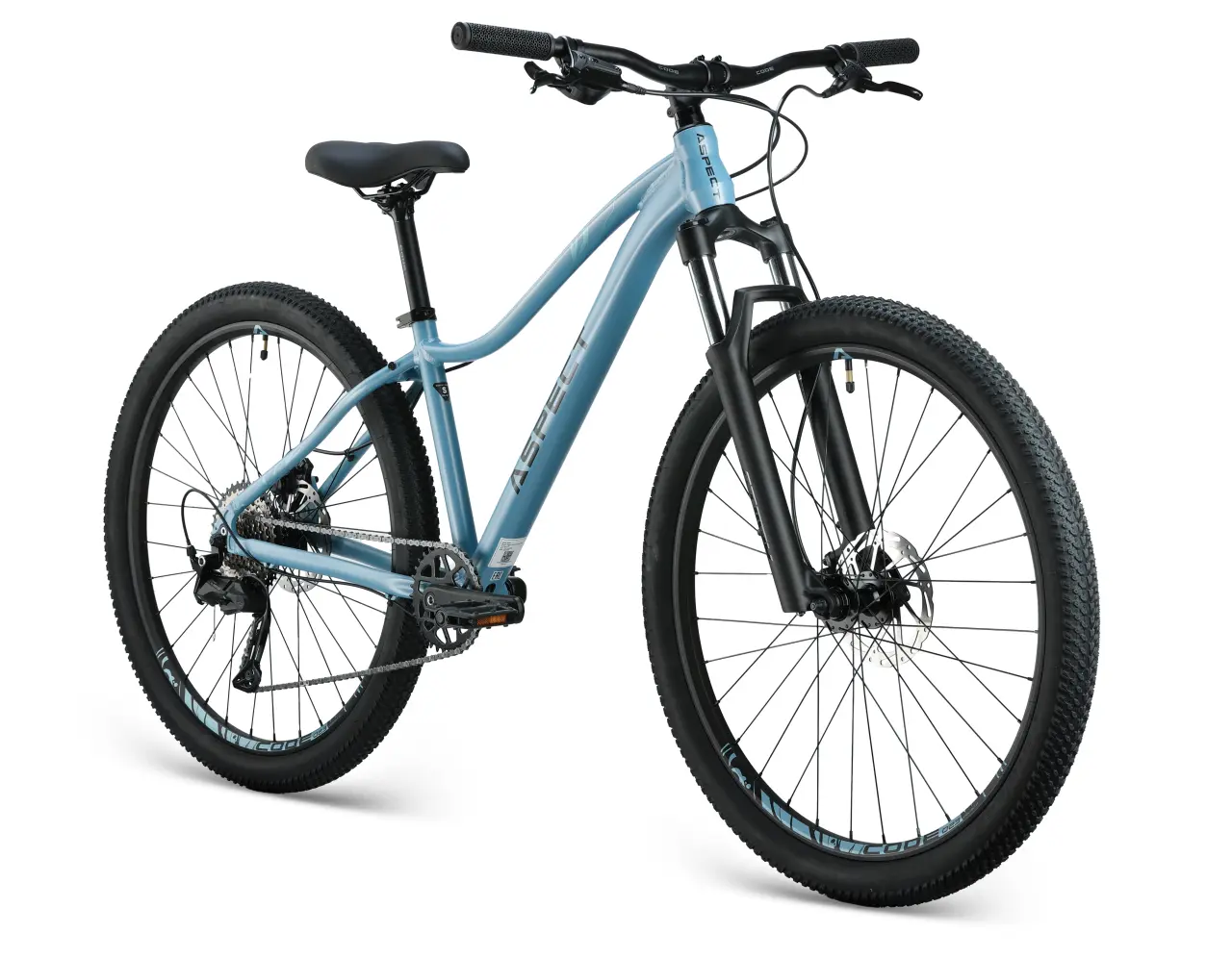 Велосипед Aspect ALMA ELITE 27,5" (2025) M (18") серо/голубой 3