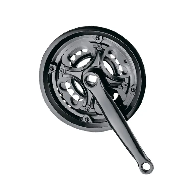 Шатуны NECO NSS-3013 28/38/48T, с защитой, сталь, 170мм, чёрный 1