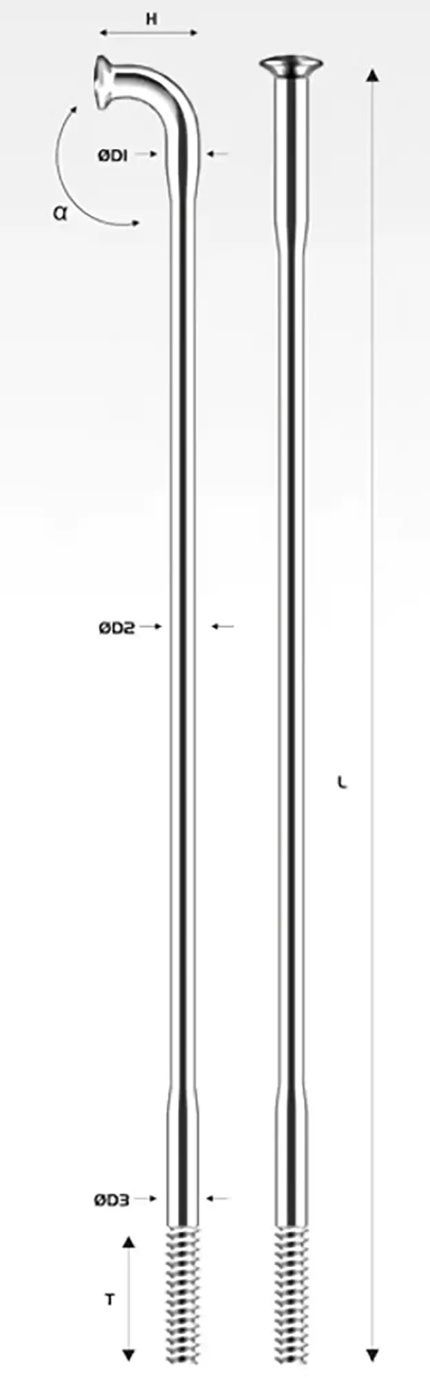Спица Pillar PSR TB 2015 x 290мм J-bend, серебристый 2