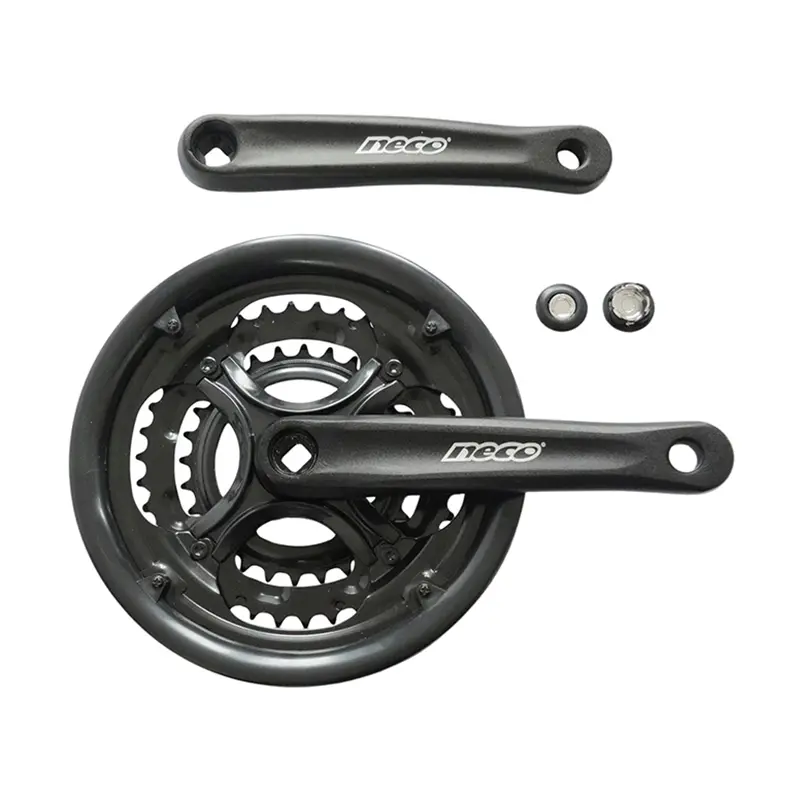 Шатуны NECO NSA-3003 28/38/48T, алюм, 170мм, чёрный 1