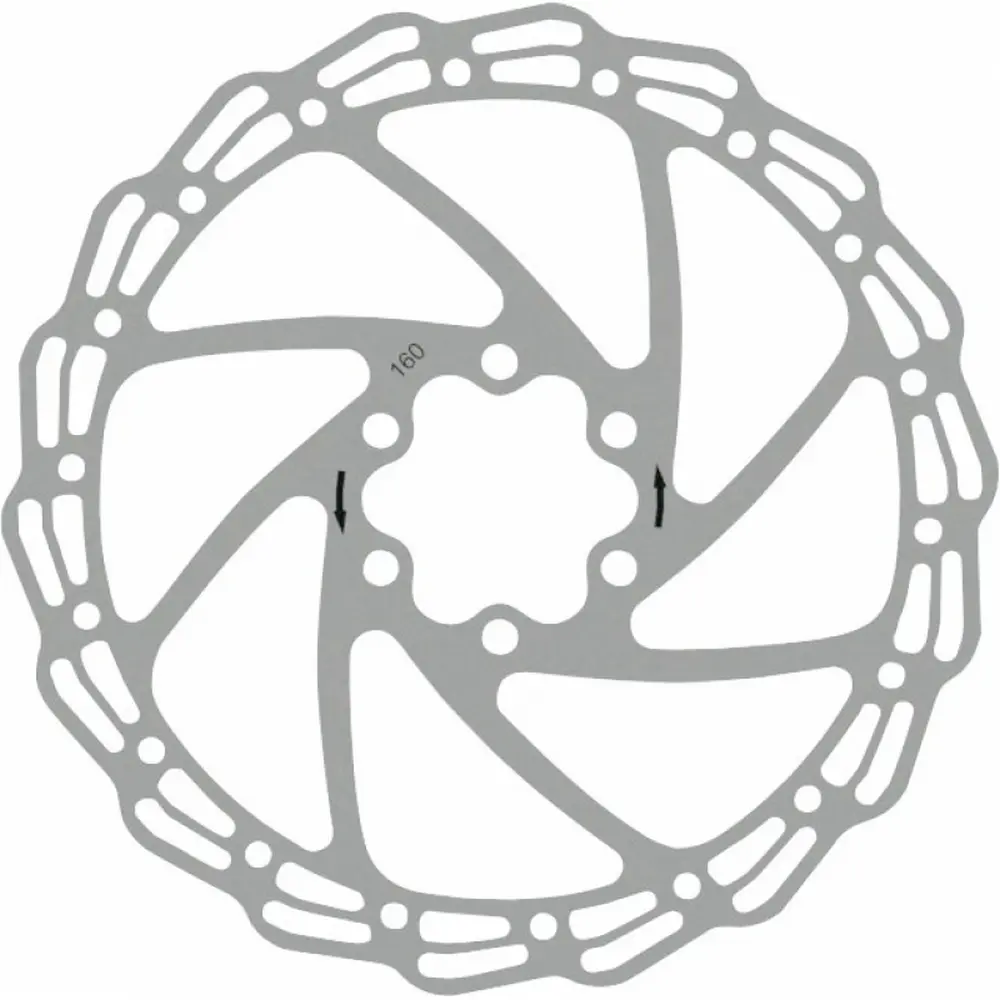 Тормозной диск (ротор) Alhonga HJ-DXR2006 203mm, 6 болтов 203mm silver 1