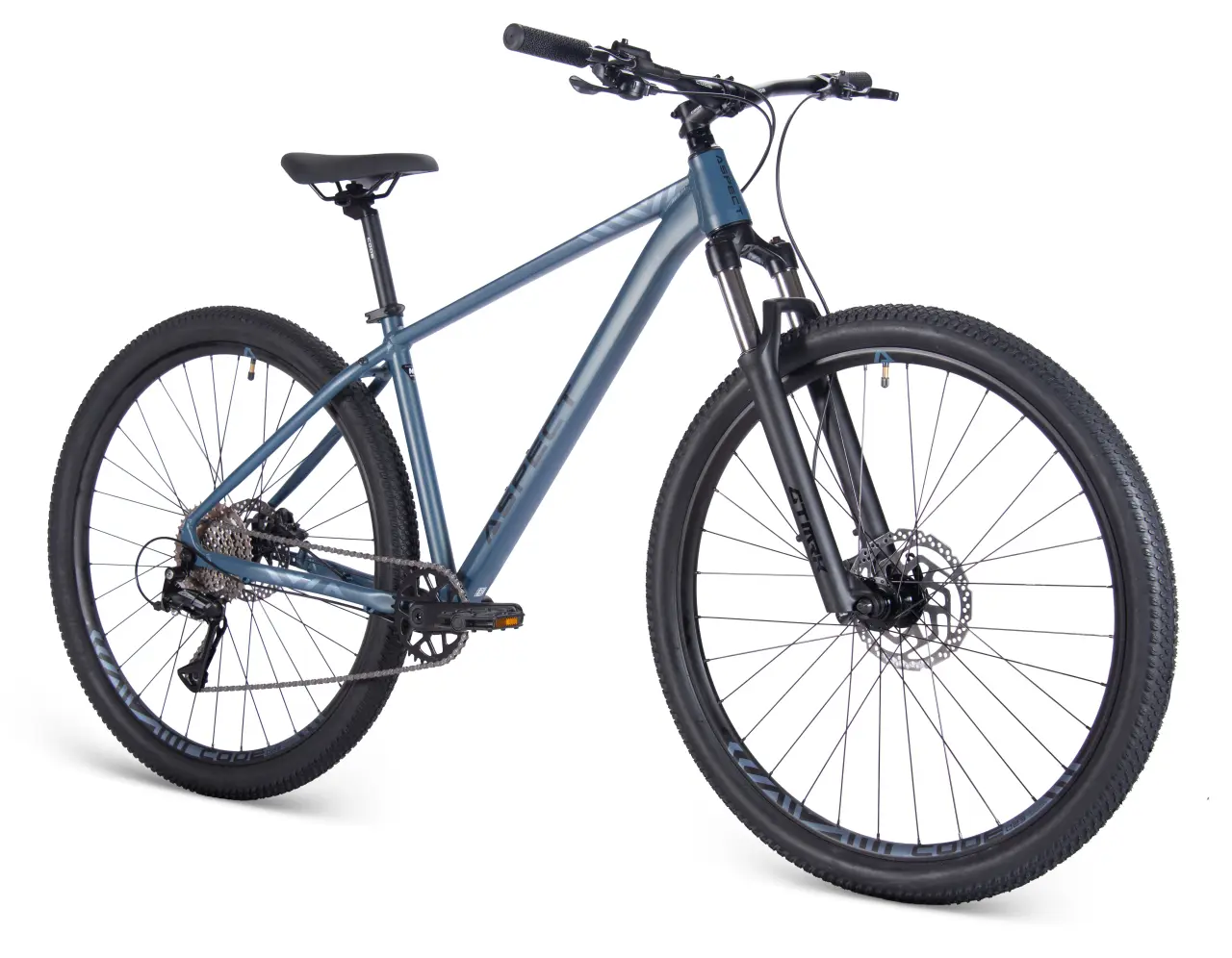 Велосипед ➤ ASPECT 29" NICKEL PRO L серо-синий 2