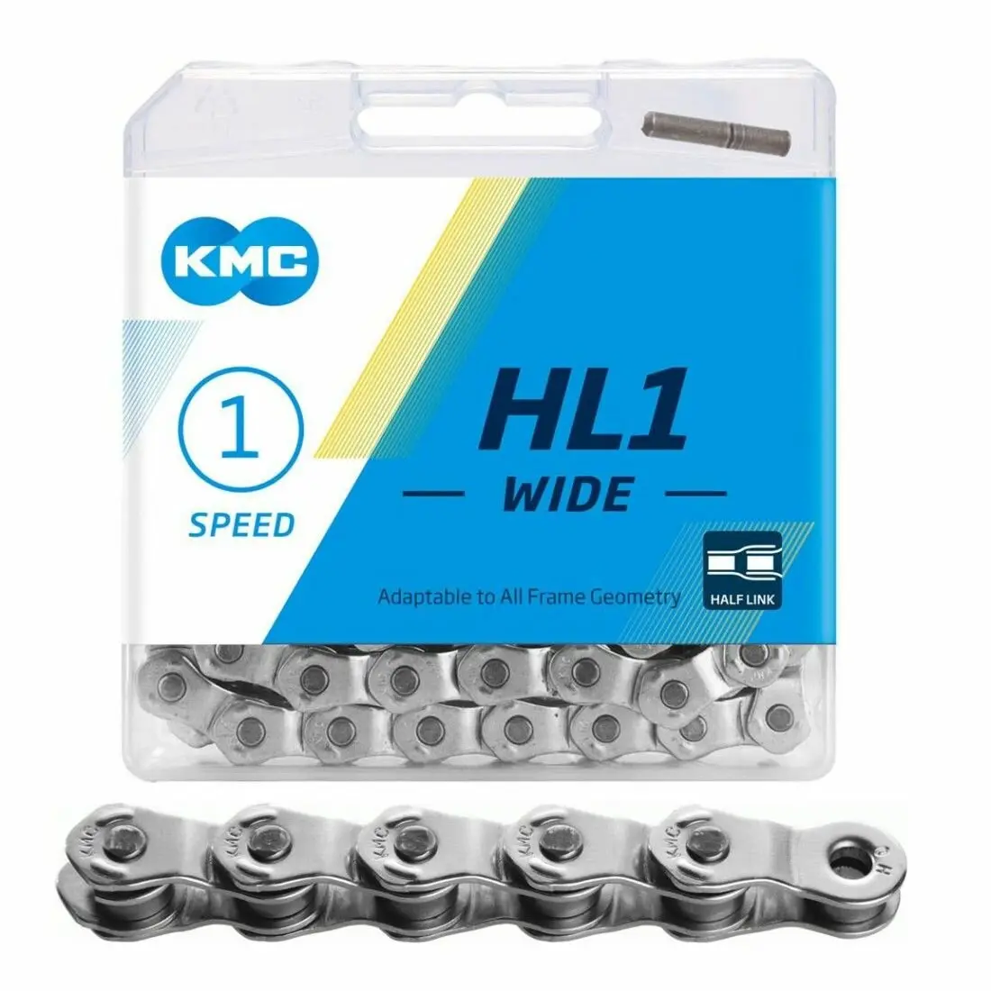 Цепь KMC HL1-W (100 зв., серебристый) 1