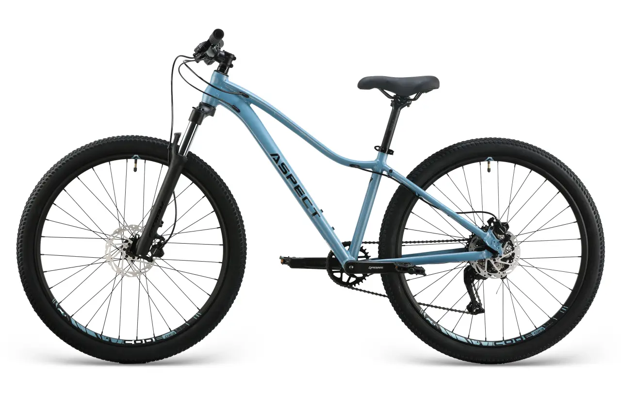 Велосипед Aspect ALMA ELITE 27,5" (2025) M (18") серо/голубой 2