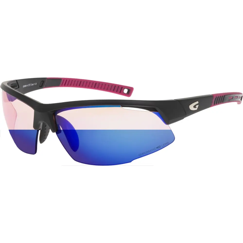 Очки GOG E668-4 Chromatic (Линза: reflex blue) n/a matt black/pink 2