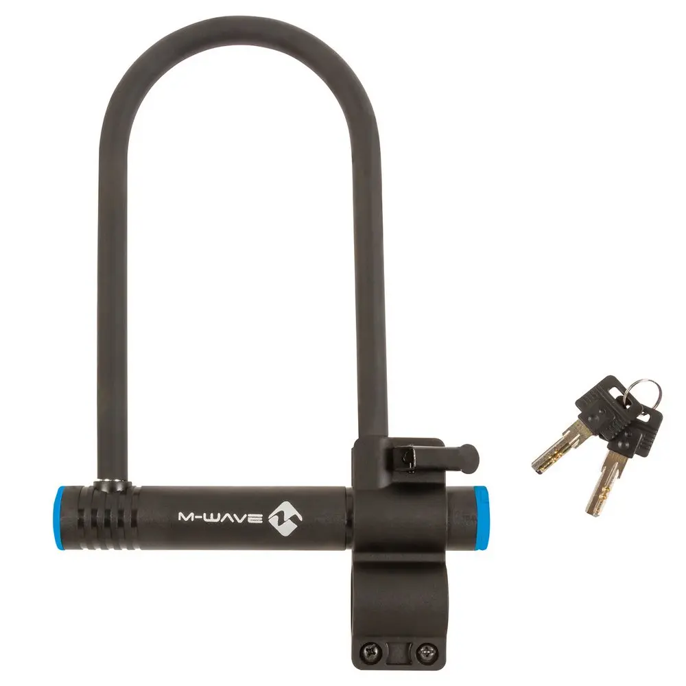 Велозамок с ключами U-образный M-Wave B 245 197/245 black 1