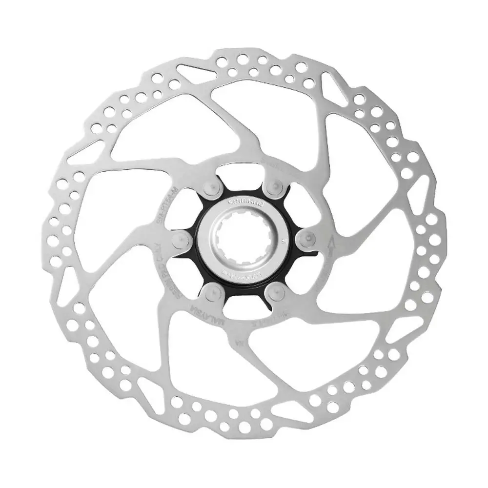 Тормозной диск (ротор) Shimano SM-RT54 180mm center lock, со стоп. кольцом (внешн. шлицы) 180mm silver 1