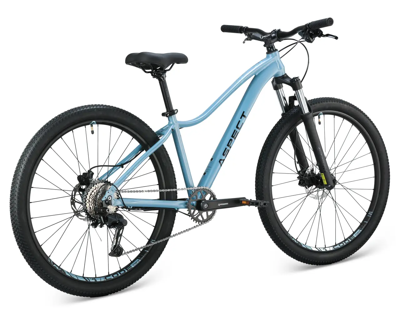 Велосипед Aspect ALMA ELITE 27,5" (2025) M (18") серо/голубой 4