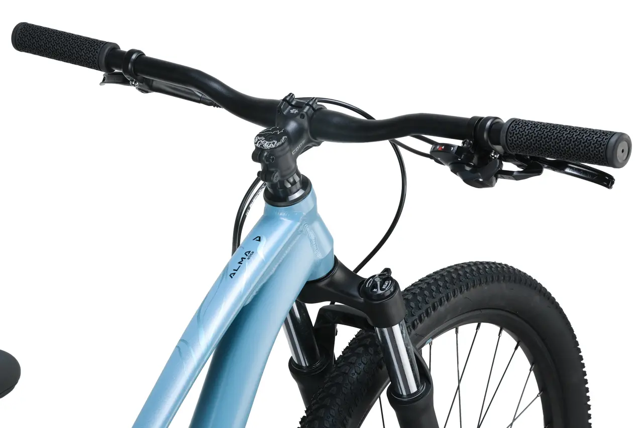 Велосипед Aspect ALMA ELITE 27,5" (2025) M (18") серо/голубой 9