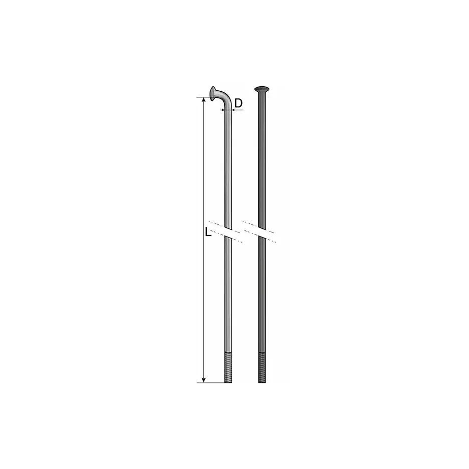 Спица MACH1, Inox Plus 2/258 мм (10 шт) 2