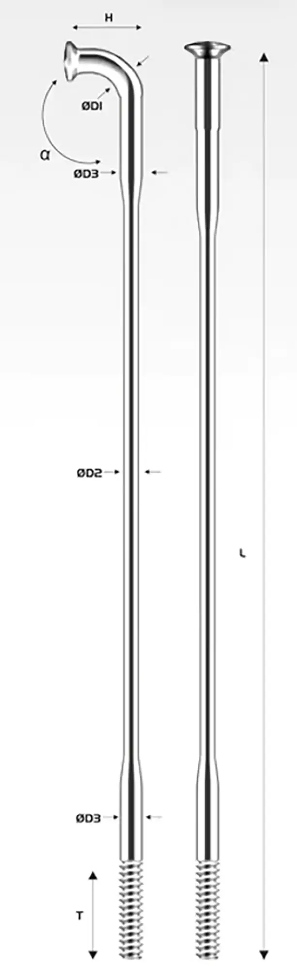 Спица Pillar PSR PA 1423 x 268мм SP, чёрный 2