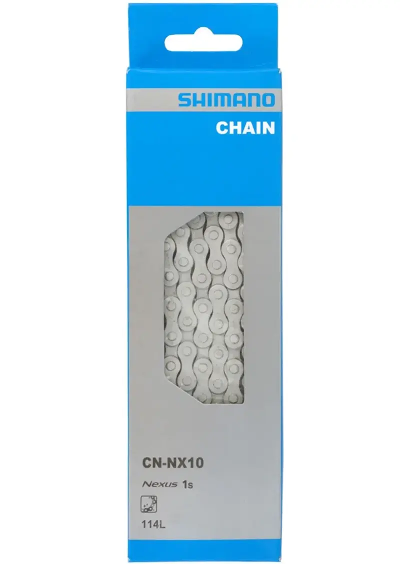 Цепь Shimano CN-NX10, 1ск, 1/2"*1/8" 1