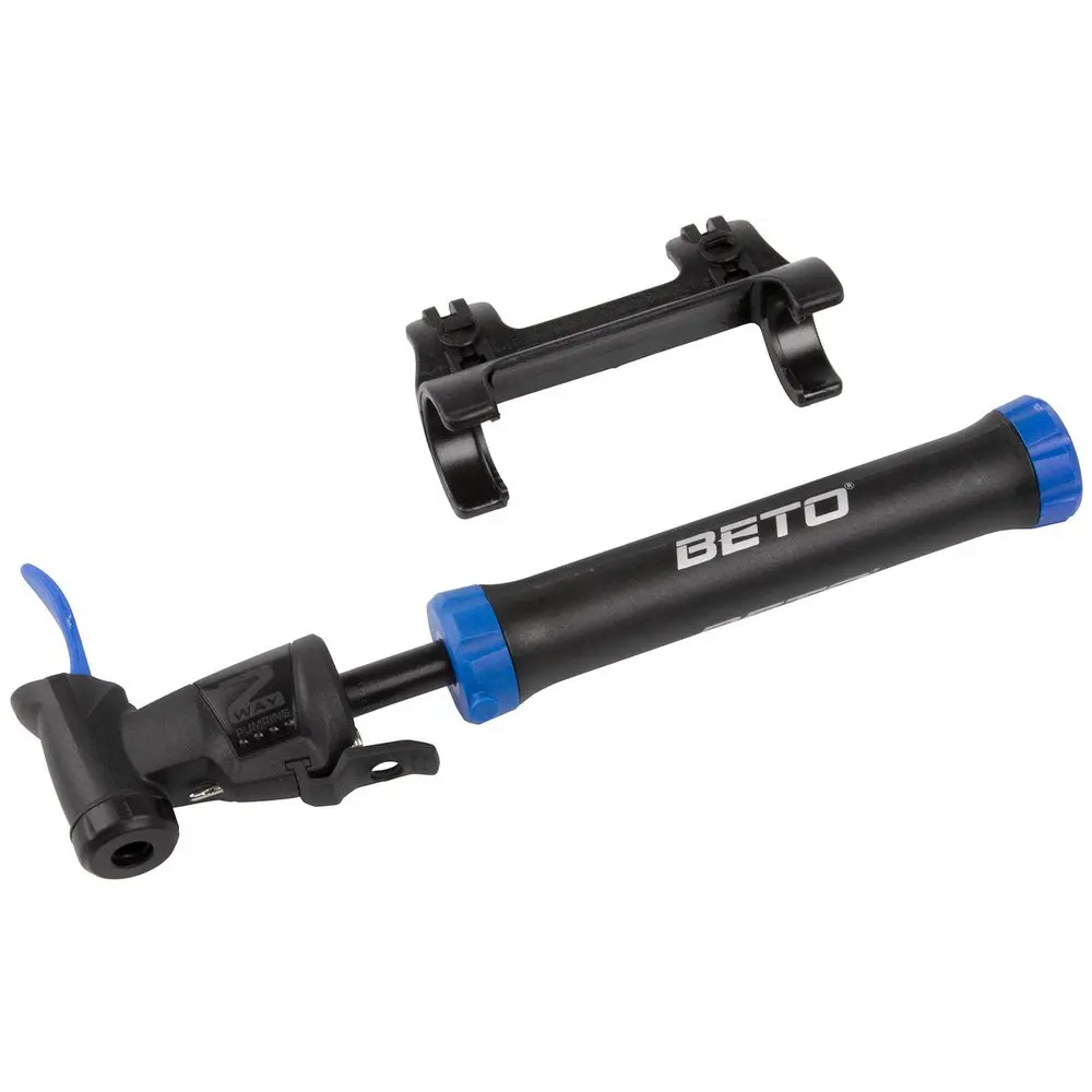 Насос компактный Beto Double Shot с иглой д/мяча, двойного действия n/a black/blue 1