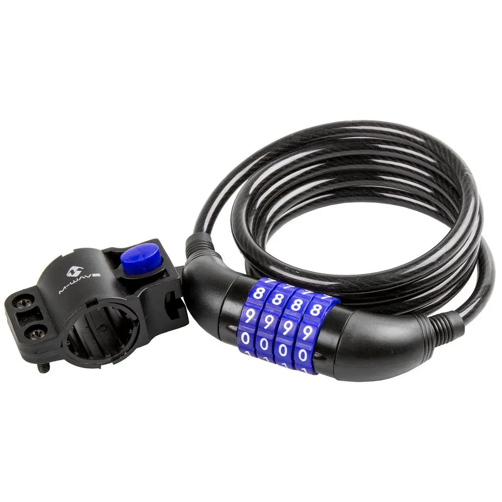 Велозамок кодовый тросовый M-Wave DS 8.15 8/1500 black 1