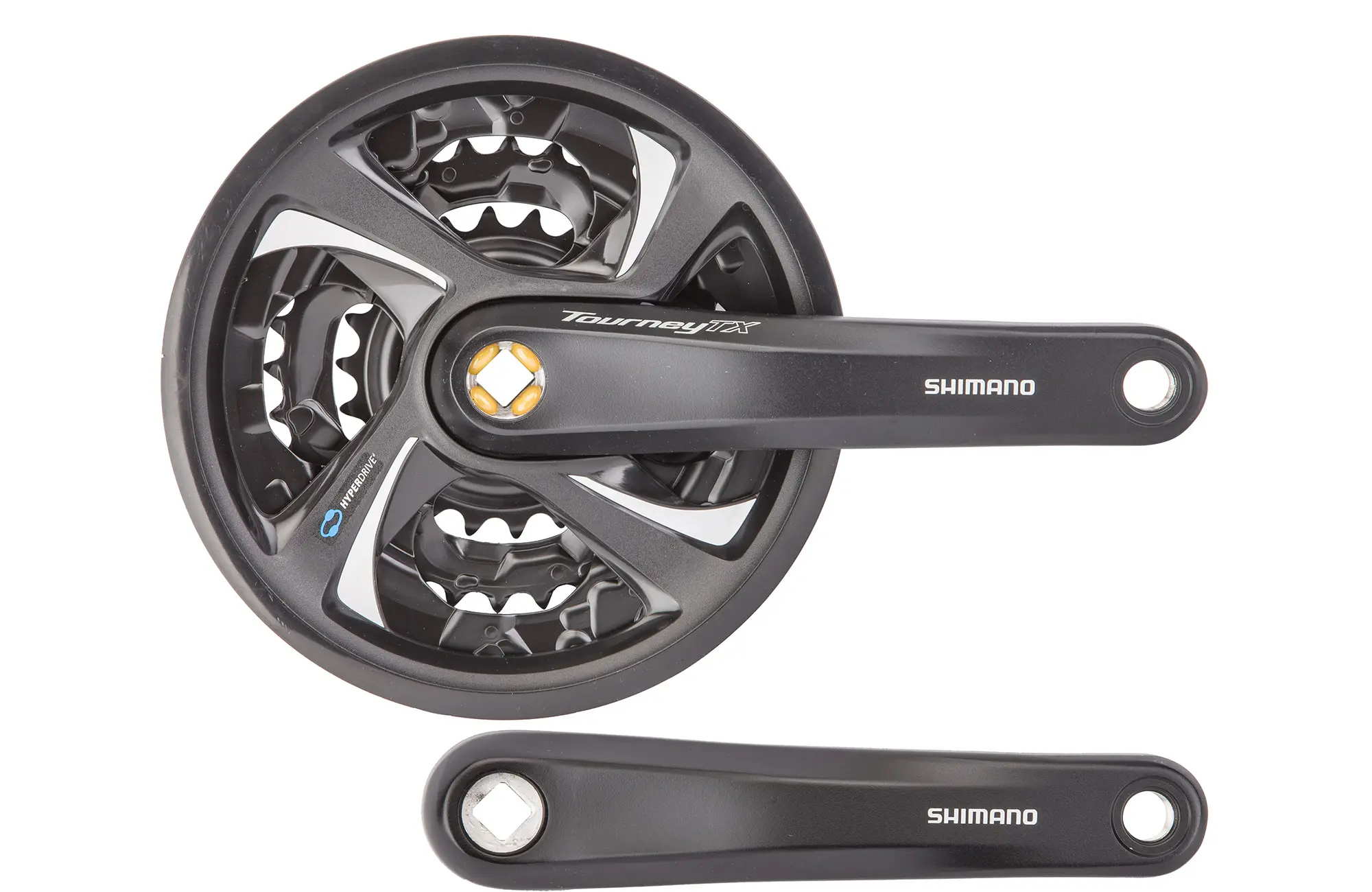 Шатуны Shimano Tourney FC-TX801 42/32/22T 170 мм чёрные 1